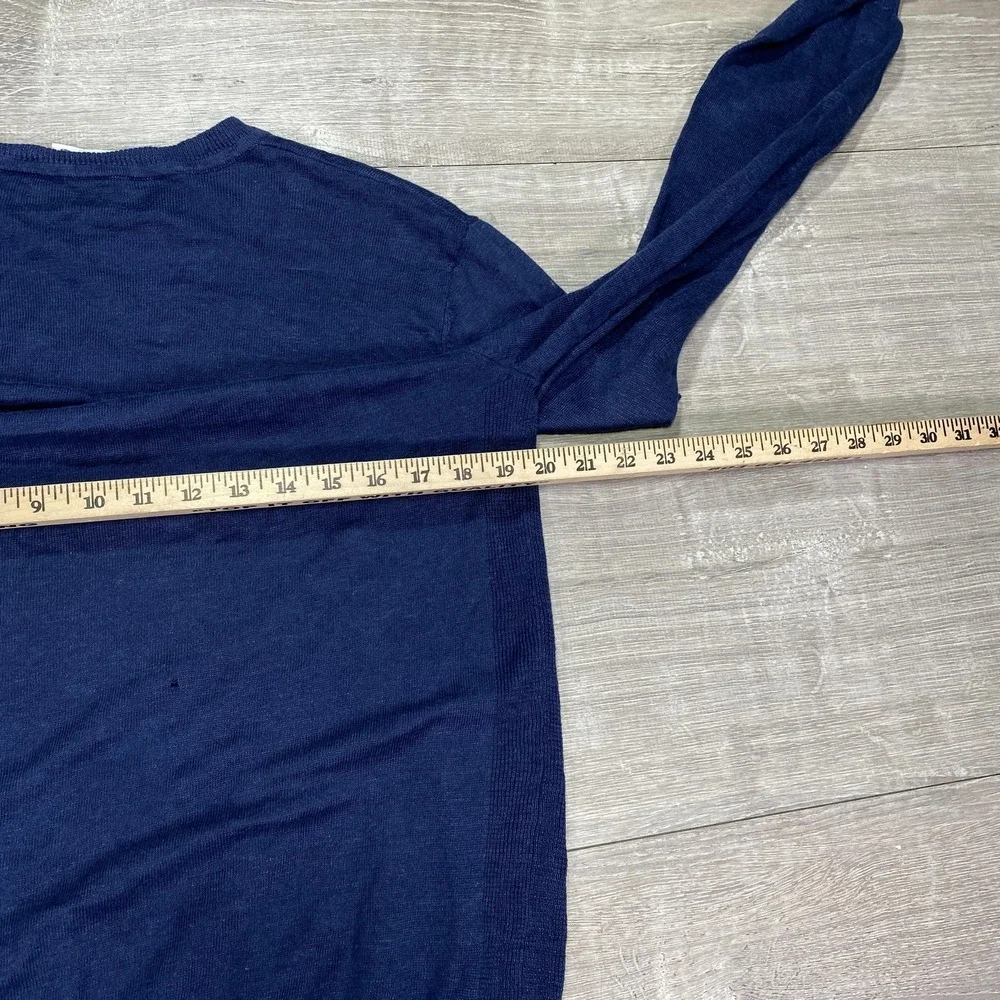 AG Adriano Goldschmied Sweater‎ Mens XL Navy Linen Crewneck Pullover 70592LES